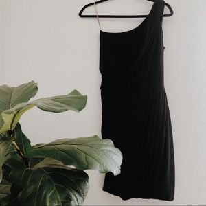🚚 MOVING SALE! 🚚 One-shoulder drape mini dress